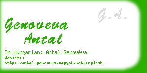 genoveva antal business card